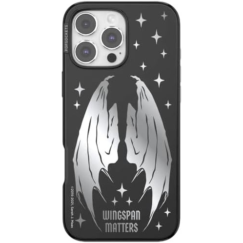 image:imagePopSockets iPhone 16 Pro Max Phone Case with MagSafe Wireless Charging Compatible Bookish Wingspan