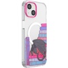 PopSockets iPhone 16 Phone Case with MagSafe, Wireless Charging Compatible, Bookish – Spooky Book Club Smoke(Curled Up With a Good Book)