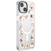 PopSockets iPhone 16 Phone Case with MagSafe, Wireless Charging Compatible, Bookish – Spooky Book Club Smoke(Spooky Book Club Clear)