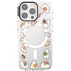 PopSockets iPhone 16 Phone Case with MagSafe, Wireless Charging Compatible, Bookish – Spooky Book Club Smoke(Spooky Book Club Clear)