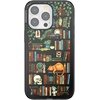 PopSockets iPhone 16 Phone Case with MagSafe, Wireless Charging Compatible, Bookish – Spooky Book Club Smoke(Storied Shelves)