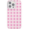 PopSockets iPhone 16 Phone Case with MagSafe, Wireless Charging Compatible, Checkered – Blush Gingham(Blush Gingham)