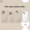 PopSockets iPhone 16 Phone Case with MagSafe, Wireless Charging Compatible, Checkered – Blush Gingham(Buffalo Check)