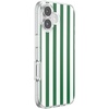 PopSockets iPhone 16 Phone Case with MagSafe, Wireless Charging Compatible, Checkered – Blush Gingham(Club Stripe Green)