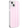 PopSockets iPhone 16 Phone Case with MagSafe, Wireless Charging Compatible, Checkered – Blush Gingham(Club Stripe Pink)