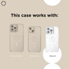 PopSockets iPhone 16 Phone Case with MagSafe, Wireless Charging Compatible, Checkered – Blush Gingham(Pasta Pasta)