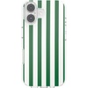 PopSockets iPhone 16 Phone Case with MagSafe, Wireless Charging Compatible, Checkered – Blush Gingham(Club Stripe Green)