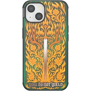 PopSockets iPhone 16 Phone Case with MagSafe, Wireless Charging Compatible, Bookish – Spooky Book Club Smoke(Fireheart)
